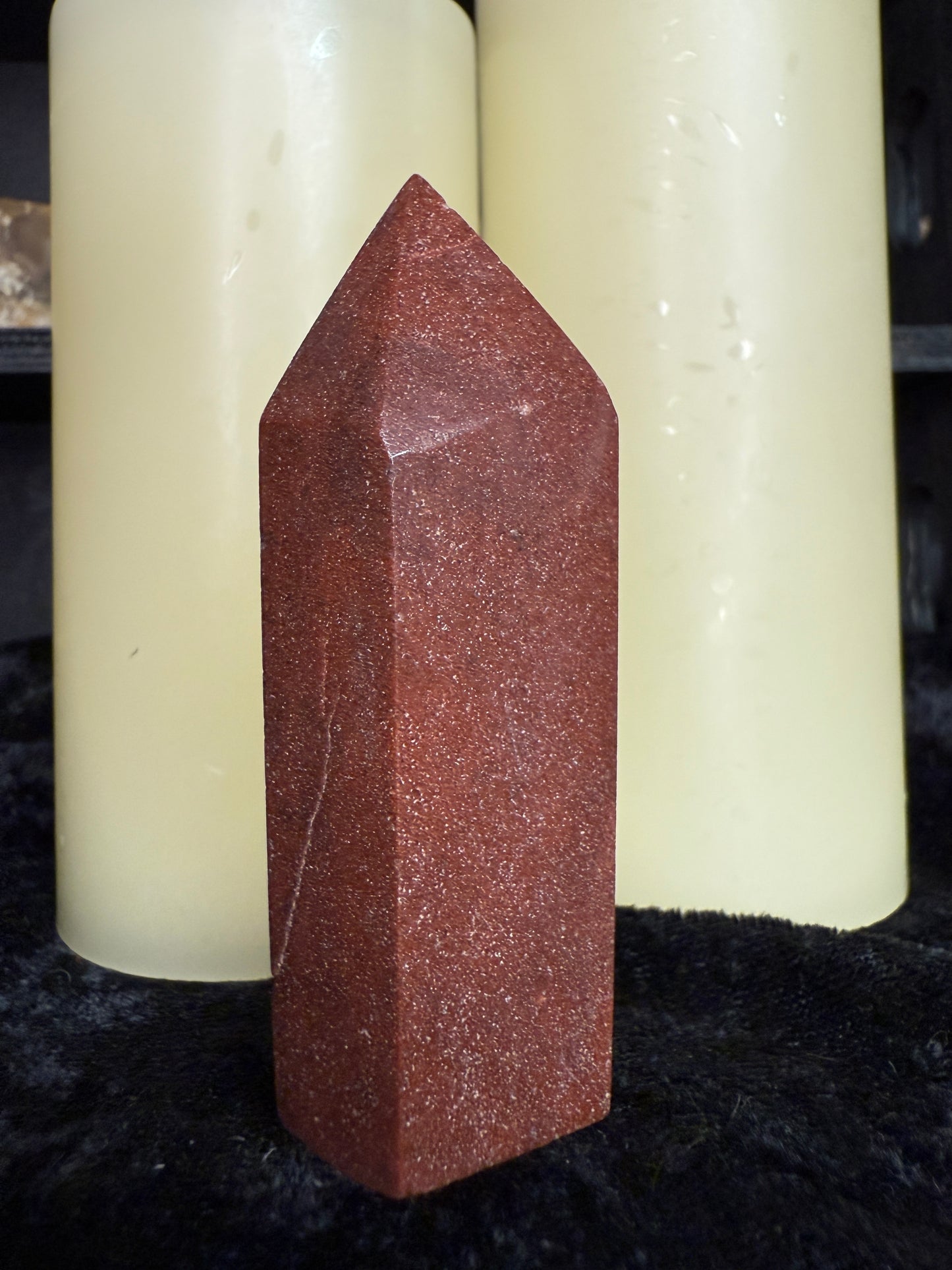 Red dendritic jasper tower