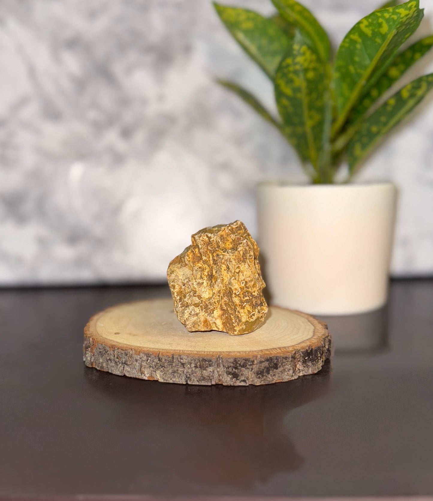 Natural beautifully banded chert piece for display or lapidary rough