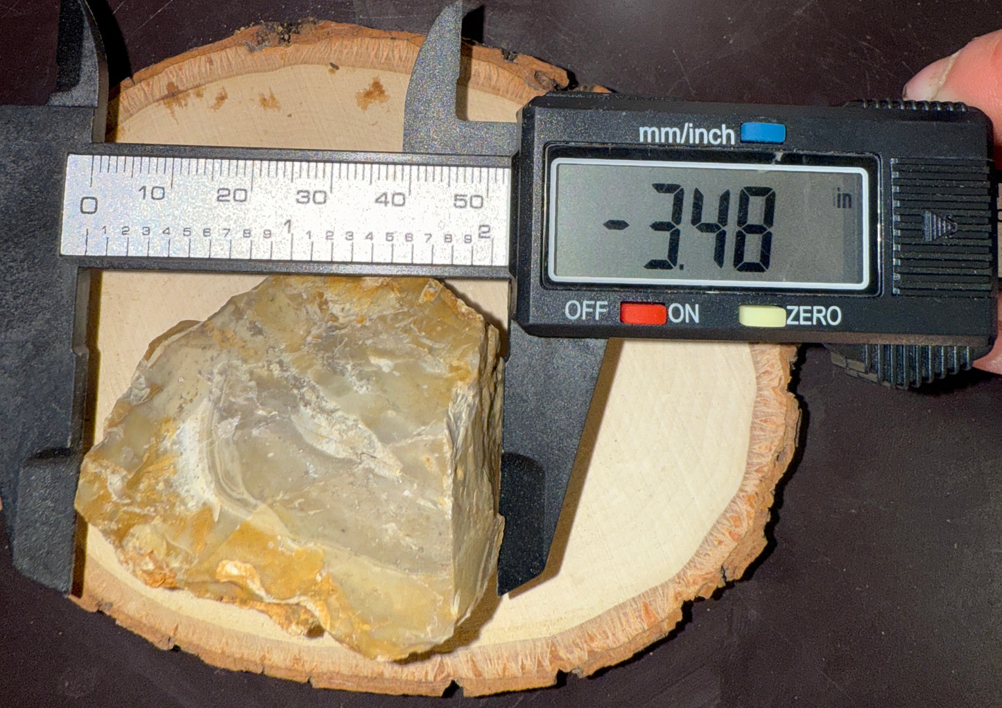 Natural beautifully banded chert piece for display or lapidary rough