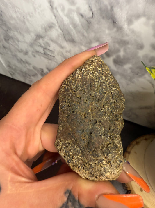 Silicated hematite & cerussite polished slab