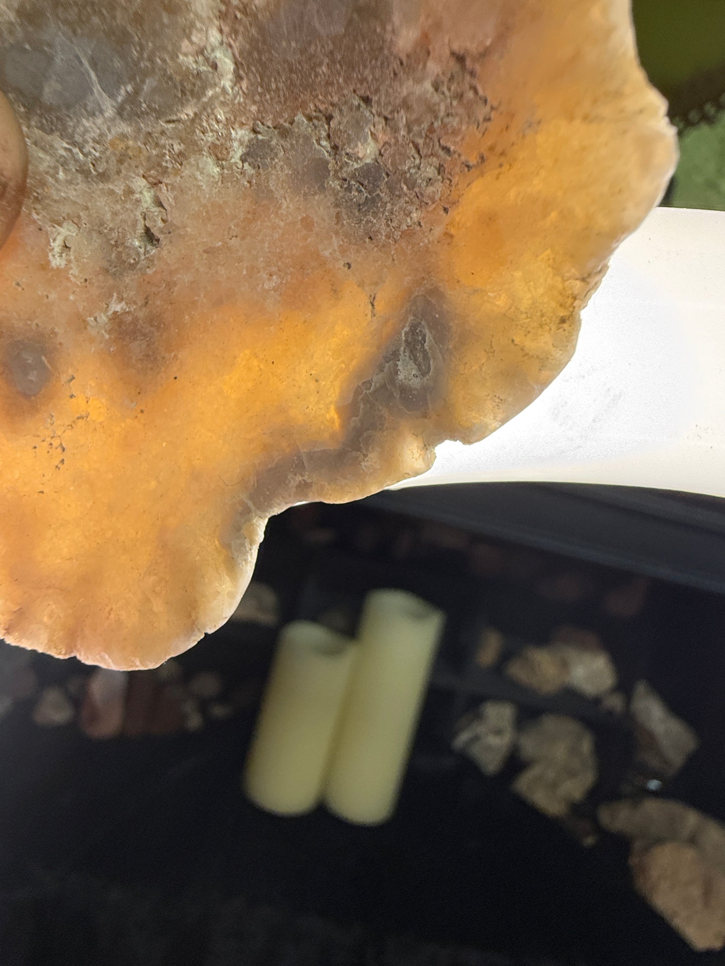 “Rainbow septarian” altar bowl